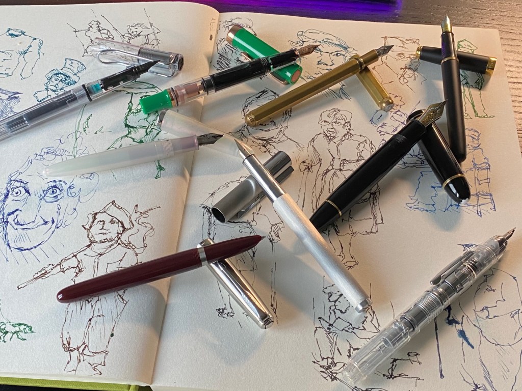 Waking up fountain pens